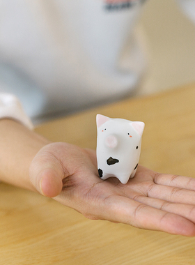 可爱风桌面装饰本命年创意陶瓷