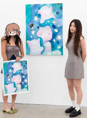 画风甜美电子版艺术家糖果色作品