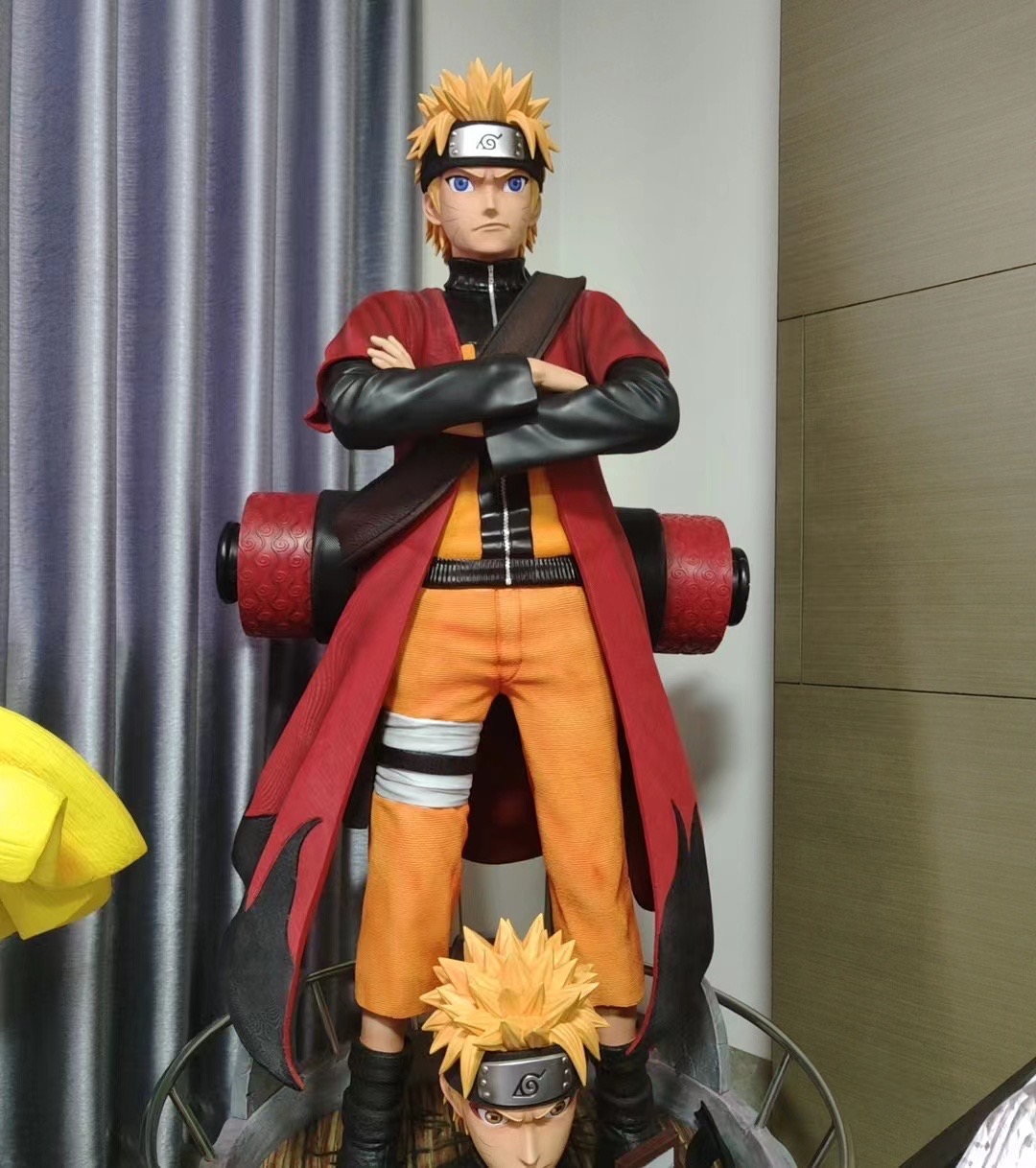 热火GK定制 现货 非CW 火影忍者 漩涡鸣人 仙人模式 1/1 雕像模型 - 图3