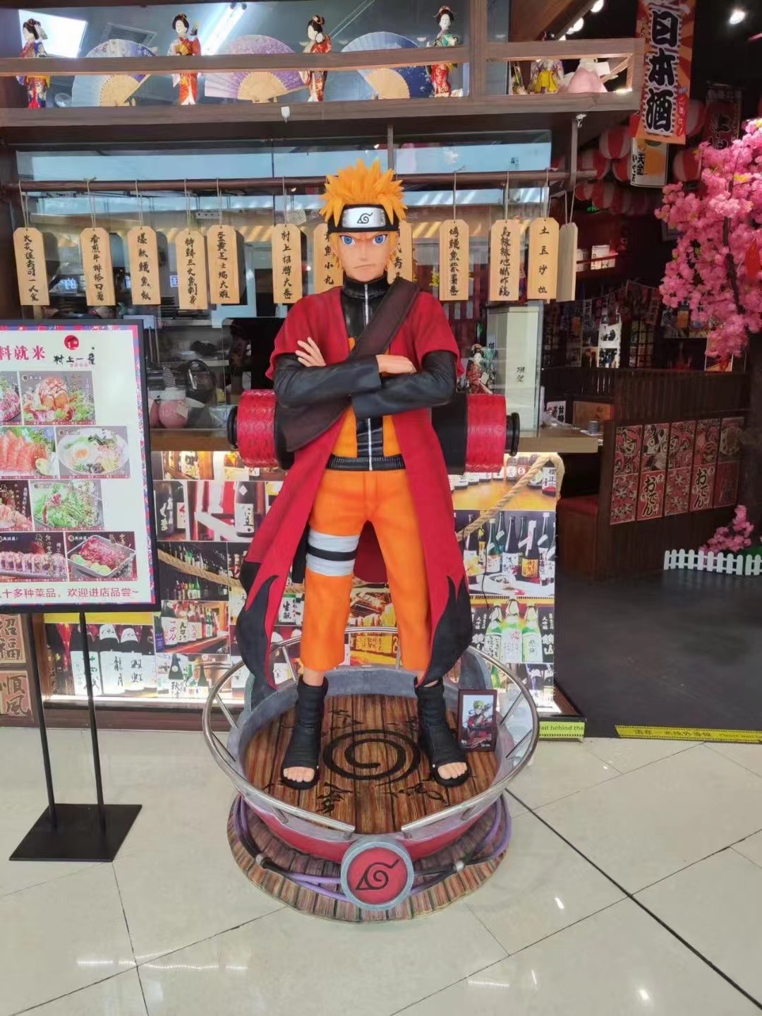 热火GK定制 现货 非CW 火影忍者 漩涡鸣人 仙人模式 1/1 雕像模型 - 图2