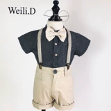 Детский комплект, демисезонное платье, детская рубашка, костюм мальчика цветочника, комбинезон, в британском стиле