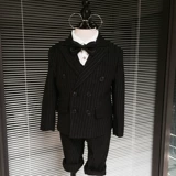 Демисезонный детский пиджак классического кроя, жилет, платье, комплект, костюм мальчика цветочника, манекен головы, куртка