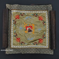 Fu in front of eyes true silk fabric featured gift handmade embroidered old embroidered piece Beijing Beijing-embroidered decoration painting