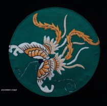 Anchoytail Butterfly Chinese Cup Mat Tea Cup Cushion Bowl Cushion Handmade Embroidery Old Embroidered Sheet Clothing Bag Dotted With Beijing Embroidered Back Old Goods