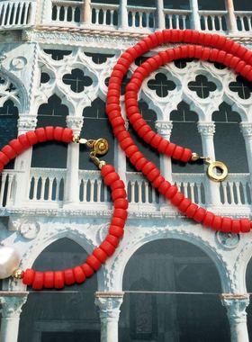 原创「幸运珠-天然珍珠」手工锁骨链复古串珠设计感小众项链女夏