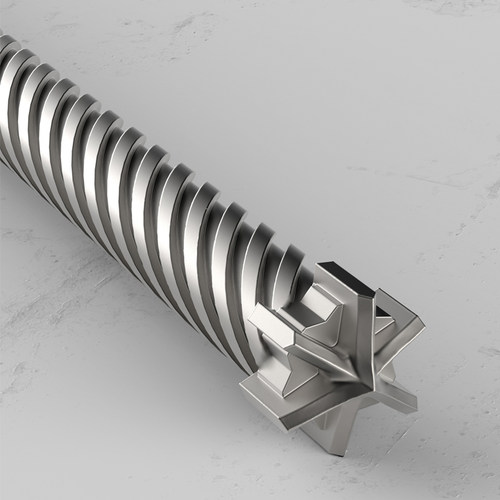 高硬度合金钢冲击钻头六刃电锤钻头钢筋混凝土克星穿墙壁植筋打孔 - 图1