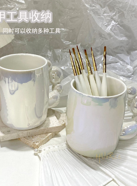 韩国ins美甲拍照道具笔筒收纳