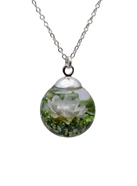 原创雏菊金银岛925纯银项链女