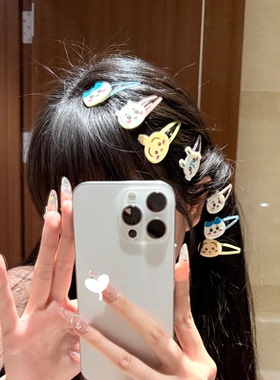 日本限定chiikawa发夹吉伊卡哇可爱儿童皮筋发圈女生发饰发卡
