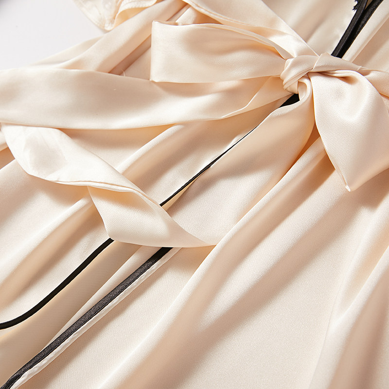 夏季性感冰丝吊带两件套短袖睡裙 妍希服饰睡衣/家居服套装