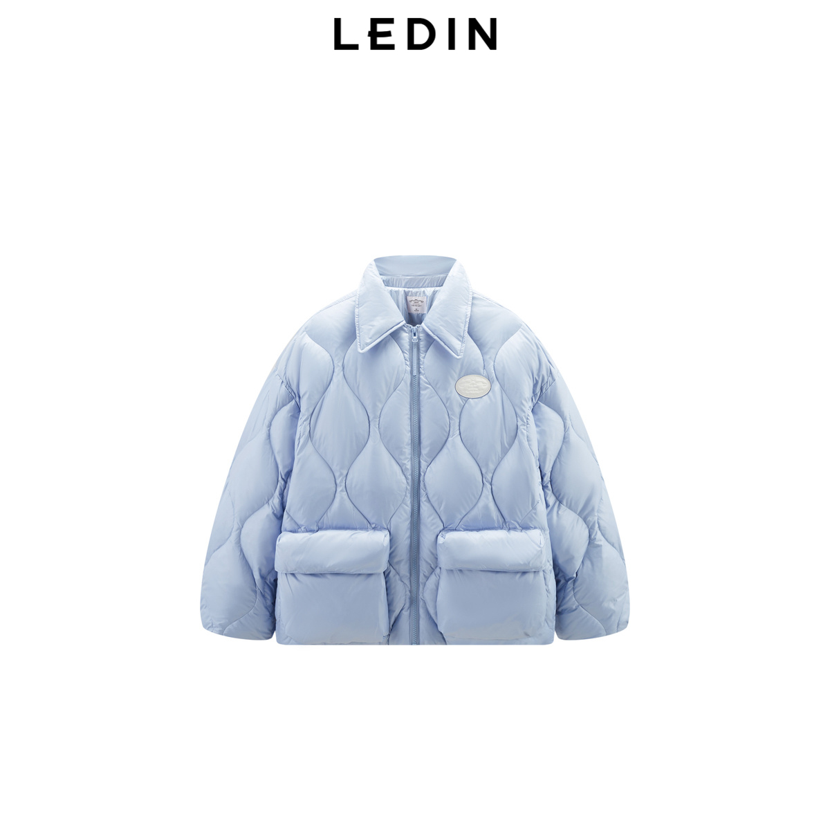 【LOTSYOU联名】乐町商场同款翻领羽绒服冬新款保暖外套C1ACE - 图3