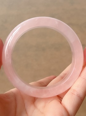 美国水蜜桃粉水晶手镯