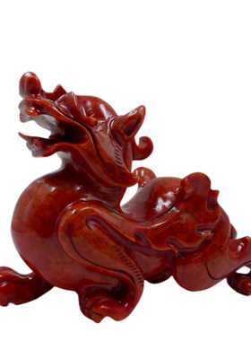 岫玉大号貔貅摆件镇宅招财工艺品
