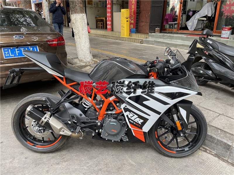 适用于KTM RC390碳纤维全车套件改装替换配件前后挡泥板油箱罩-图0