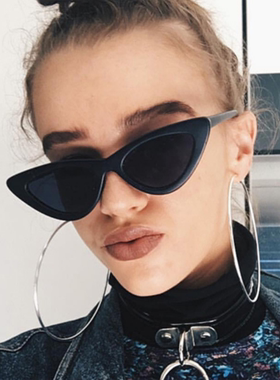 封帆同款复古猫眼原宿风百搭墨镜