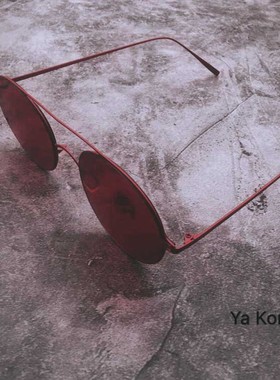 复古男女圆形复古潮人墨镜