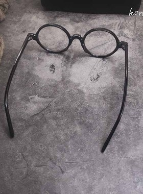 控阁海贼王动漫战国小老头同款圆形太子镜 无度数近视架装饰平光