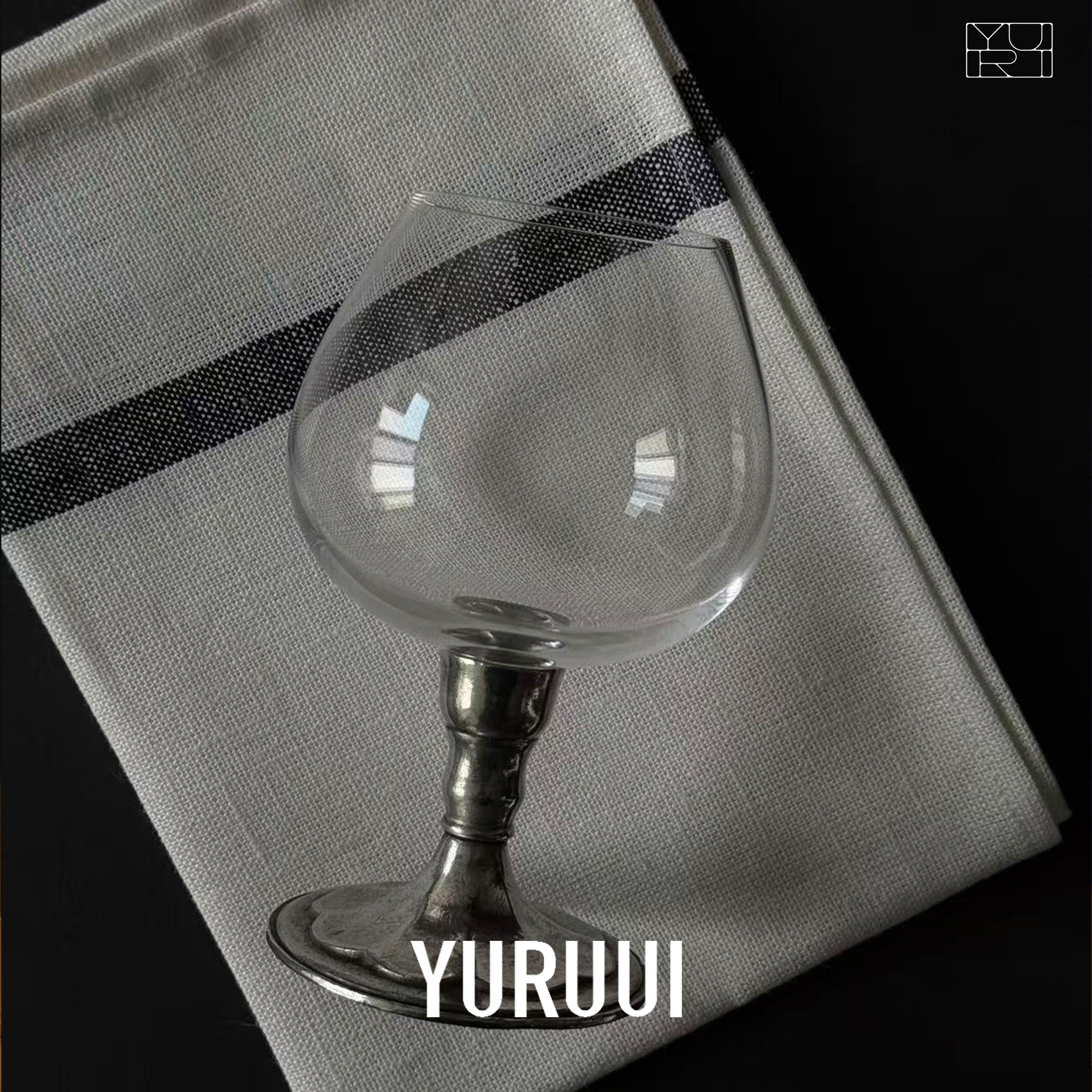 [YURUUI设计师]意大利Valpeltro手工锡器玻璃酒杯水果碗托盘,淘宝优惠券,粉丝福利购,淘宝优惠卷