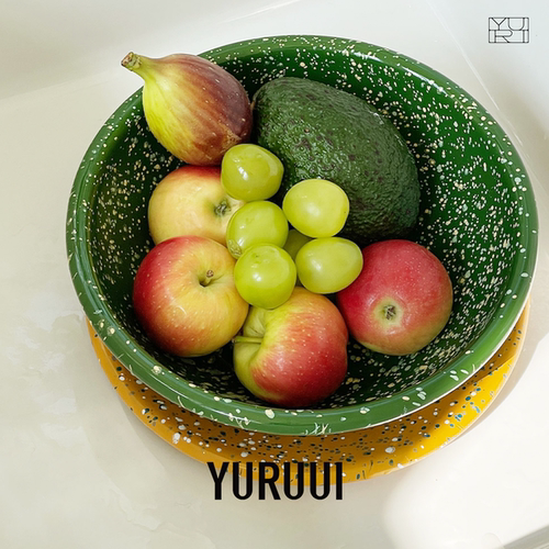 [YURUUI设计师]韩国EDING搪瓷泼墨水果盆水果碗料理盆 - 图1