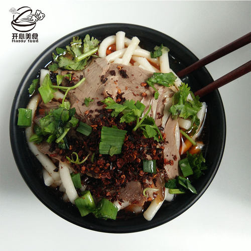 贵州遵义羊肉粉原汤红油羊肉粉羊肉米皮米粉正宗遵义老牌羊肉粉 - 图1
