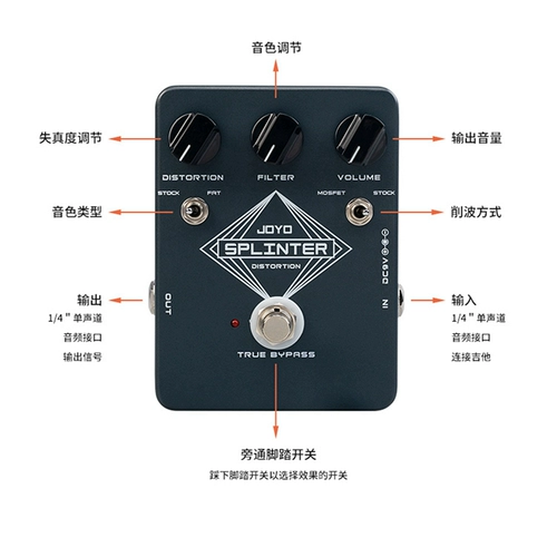 Joyo Zhuo Le Electric Guitar Fat True JF21 Octatrity Fuzz Single Effect Je-12 Sust Mouse Rat
