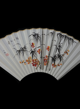 宣纸折扇手绘扇面文玩扇画扇子