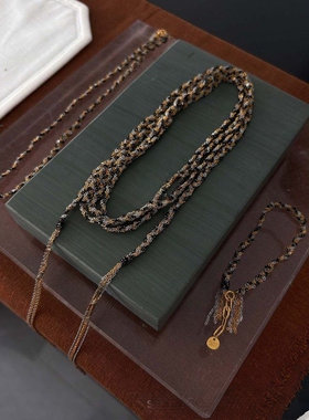 法式编制不掉色项链手链多选择黑金配色了不起盖茨比时代灵感