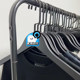 Good-looking and practical black solid wood clothes hanger