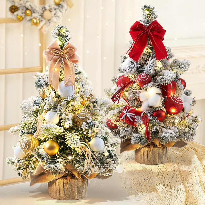 圣诞树桌面摆件迷你小型2025年新款礼物圣诞节装饰品氛围布置创意 - 图2