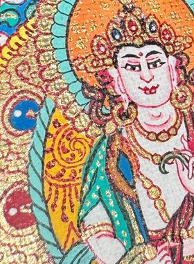 拉萨发货西藏纯手绘唐卡