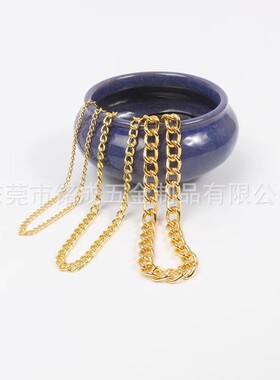 仿金色铁链子DIY饰品配件