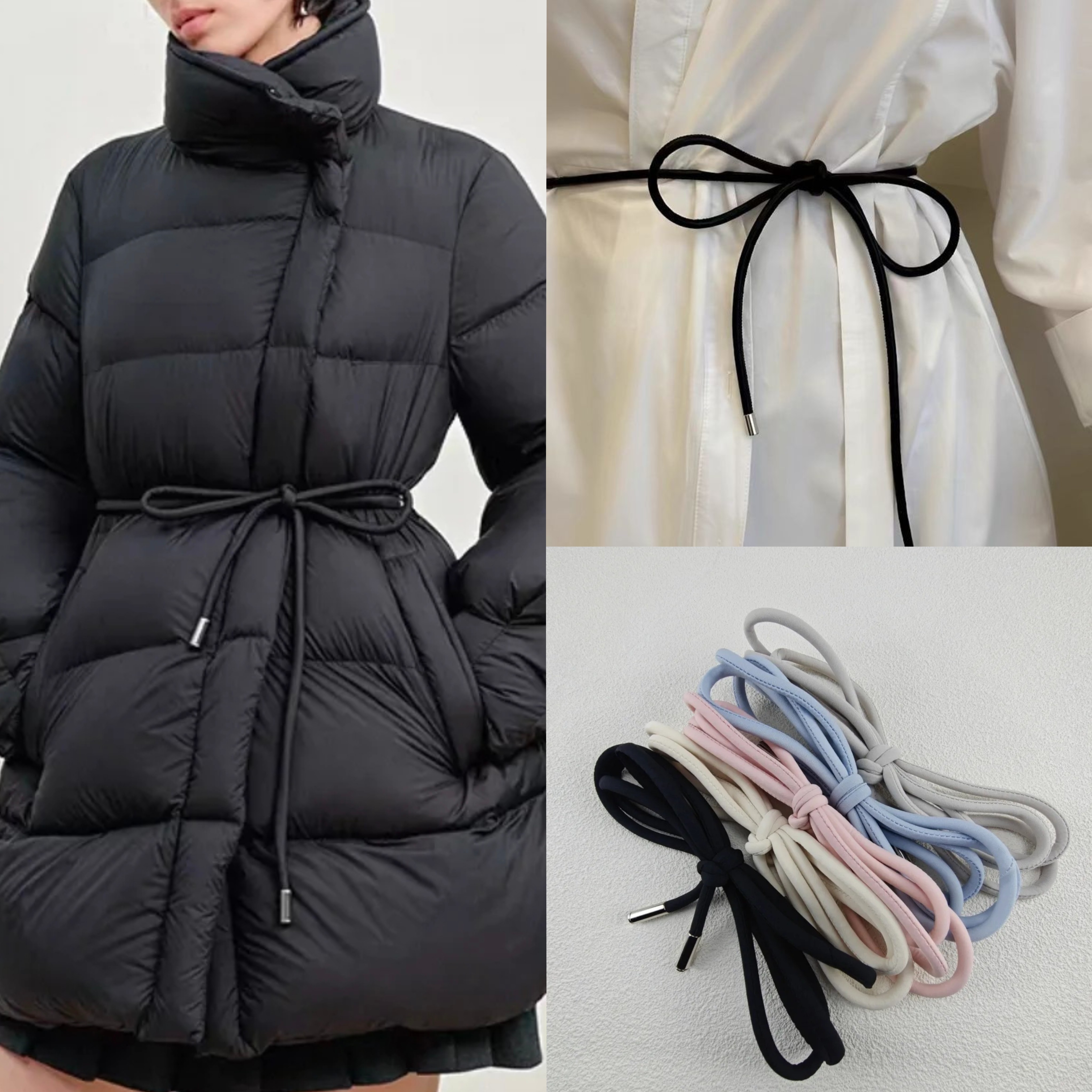 纯色聚酯布料细窄绑绳连衣裙收腰蝴蝶结腰带服饰配件布条绑带,淘宝优惠券,粉丝福利购,淘宝优惠卷