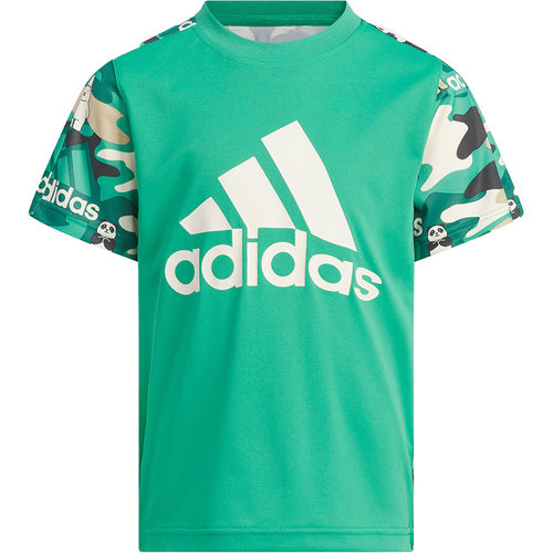 Adidas/阿迪达斯正品春季新款小童印花休闲透气短袖IA8214 - 图3