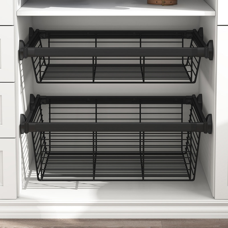 衣柜拉篮抽屉式裤架伸缩家用衣橱推拉裤抽衣帽间收纳内置五金配件,淘宝优惠券,粉丝福利购,淘宝优惠卷