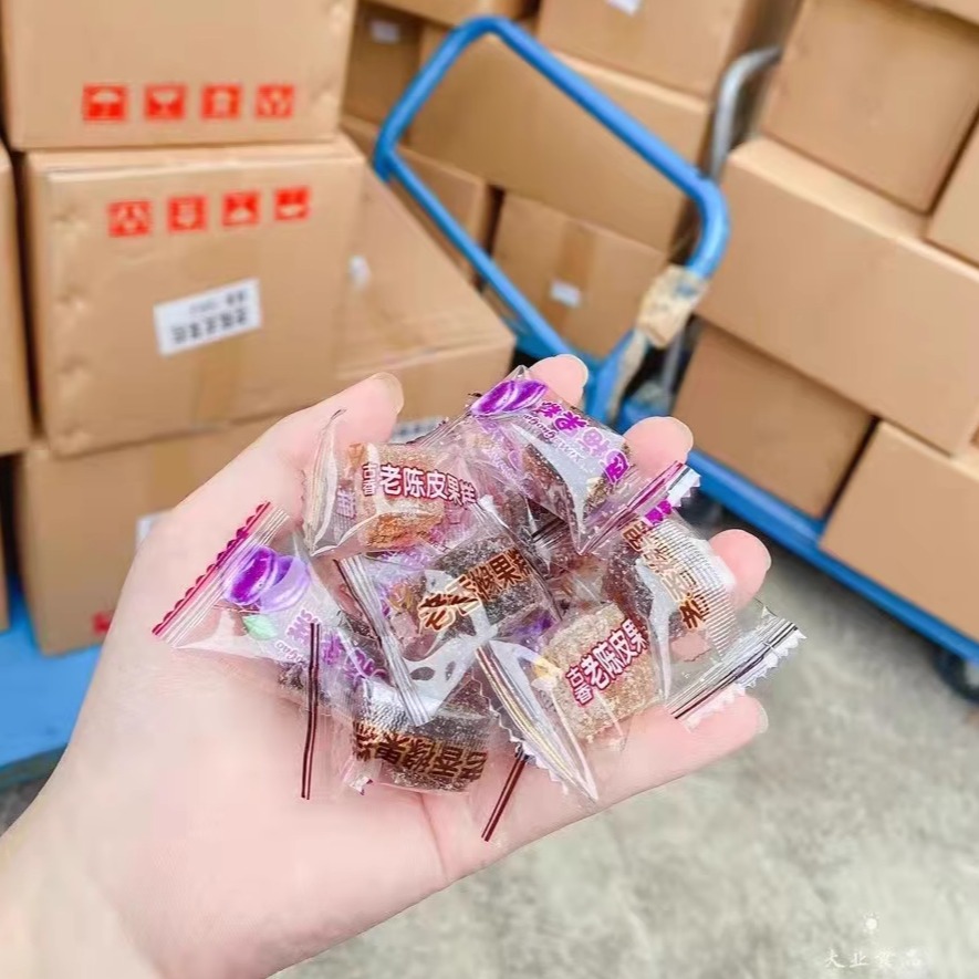 古香老陈皮果糕500g独立装潮汕特产软糕小吃糕点网红零食话梅糕 - 图2