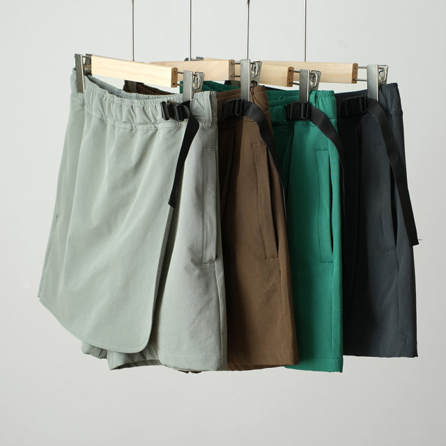 ແບບພູເຂົາ culottes elastic waisted ກາງແຈ້ງ