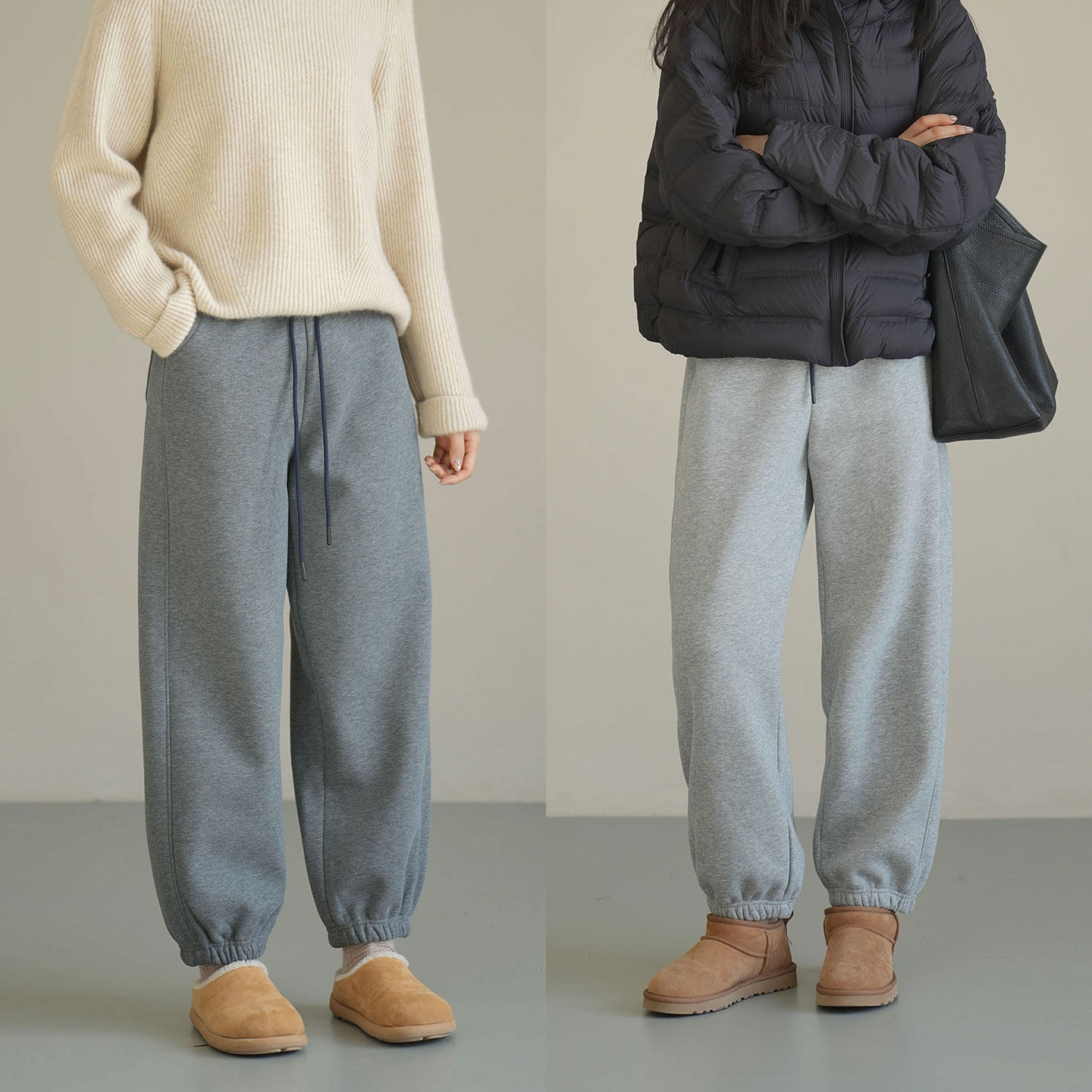 490g 女士刷毛一体加绒收口长裤 加厚保暖运动卫裤 秋冬款 女装,淘宝优惠券,粉丝福利购,淘宝优惠卷