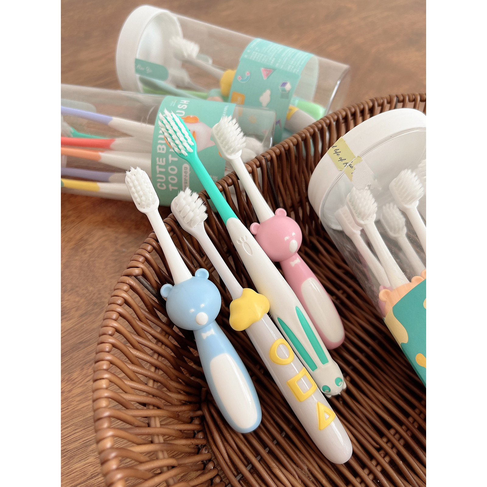 8-10支装 儿童软毛牙刷 宝宝乳牙儿童专用换牙期牙刷套装3-12岁