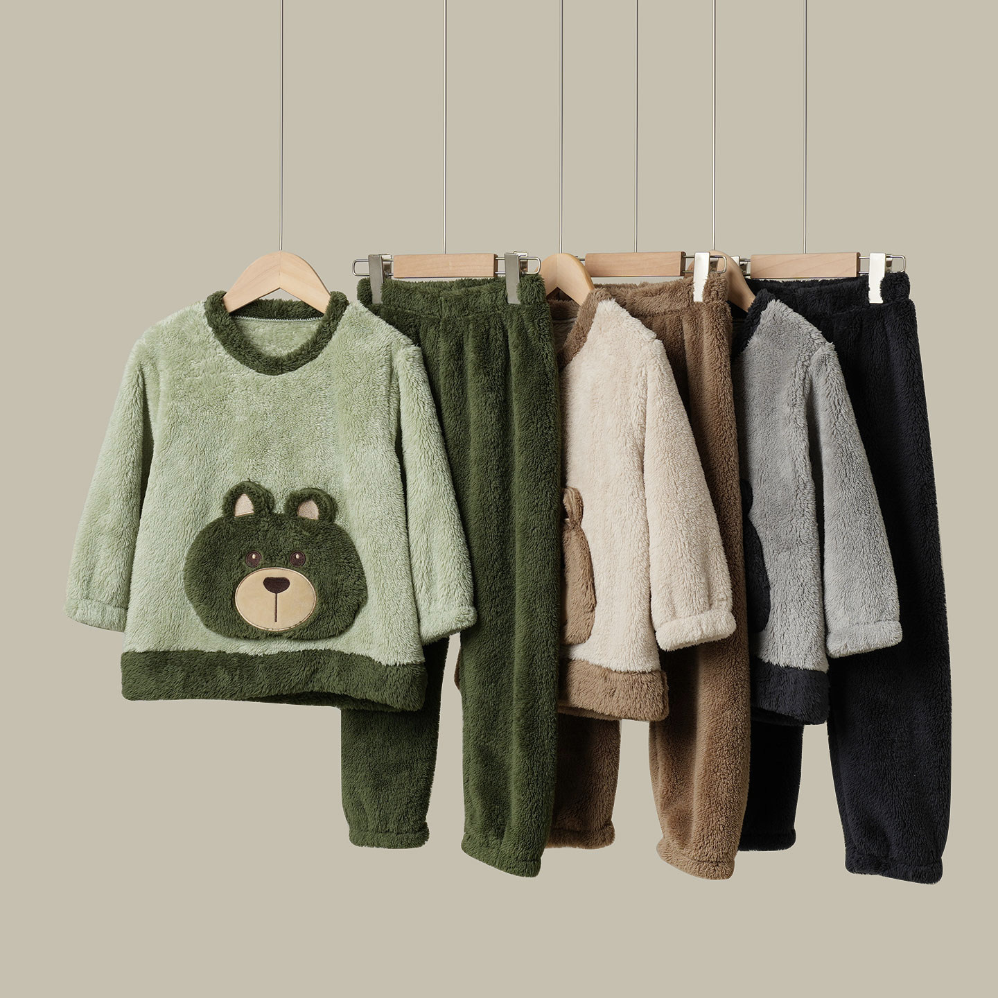 A类300克 儿童舒棉绒家居套装男童女童保暖睡衣睡裤 中大童居家服,淘宝优惠券,粉丝福利购,淘宝优惠卷