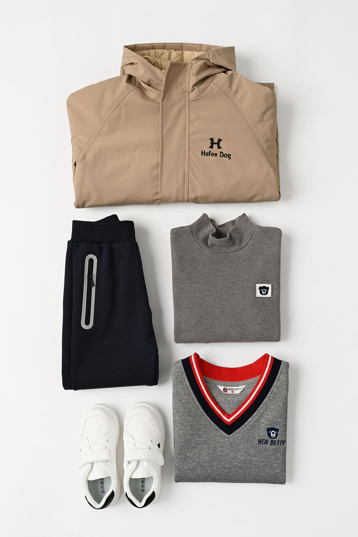 儿童双面绒半高领 打底衫 男女童长袖T恤 中大童保暖内搭T 秋冬装,淘宝优惠券,粉丝福利购,淘宝优惠卷