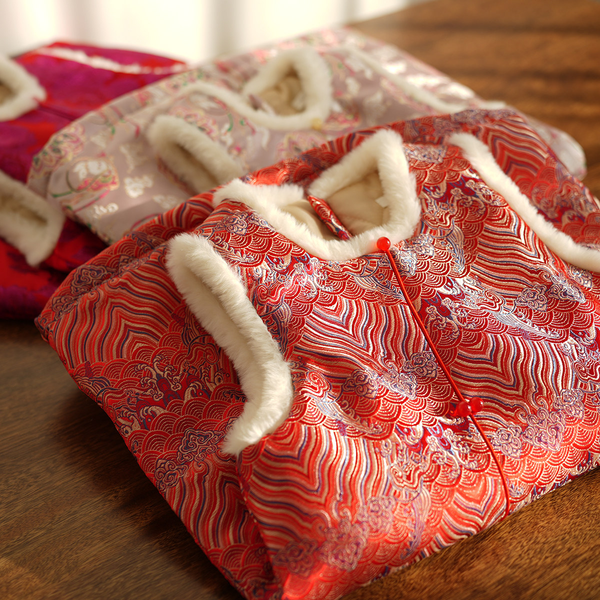 新年装 儿童旗袍裙 国风复古马甲保暖上衣 女童外套 夹棉连衣裙,淘宝优惠券,粉丝福利购,淘宝优惠卷