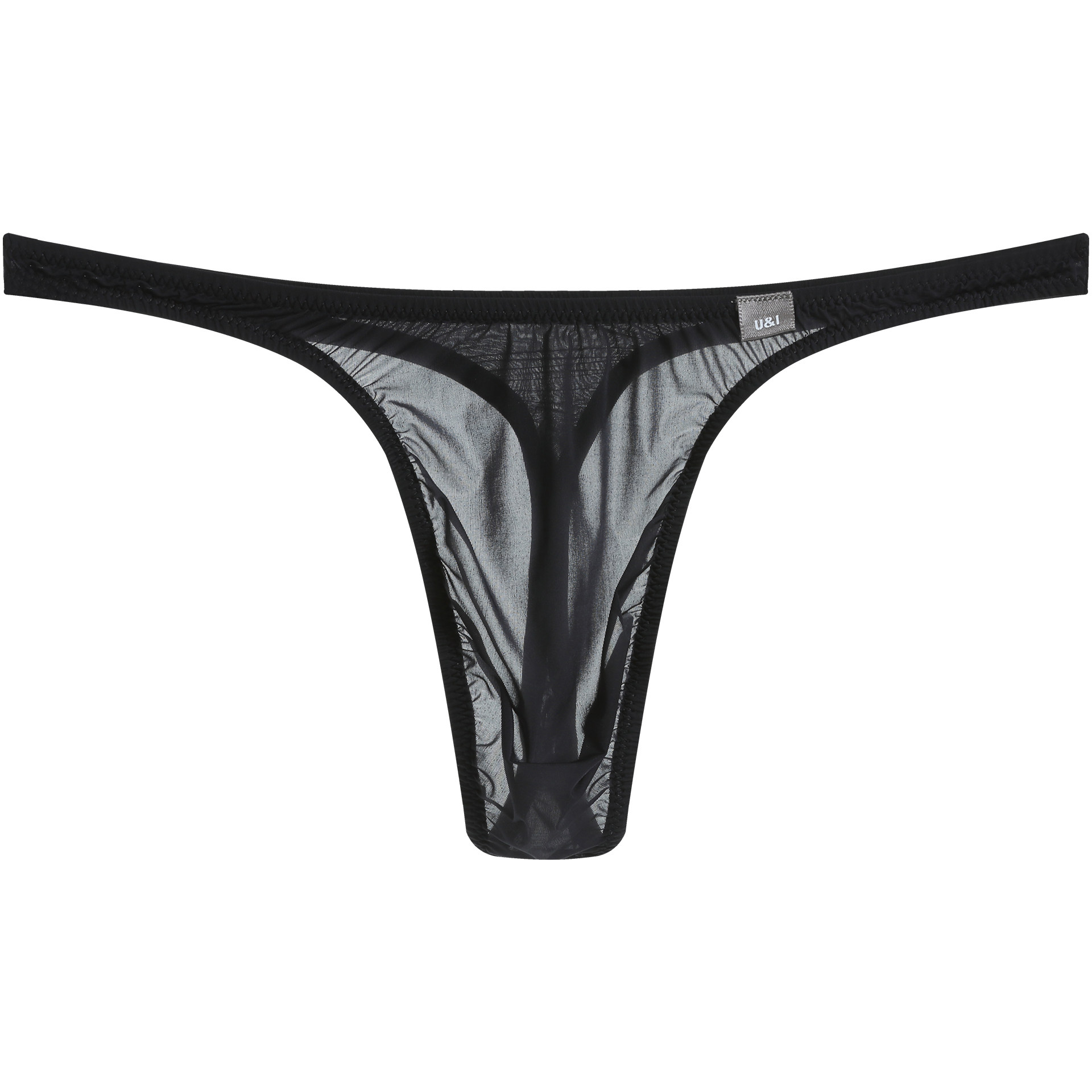 U＆I性感丁字裤男士超薄50克透明高弹透气冰丝一片式向上放t内裤,淘宝优惠券,粉丝福利购,淘宝优惠卷