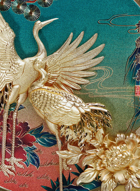 24K纯金箔制作居家装饰画可摆放