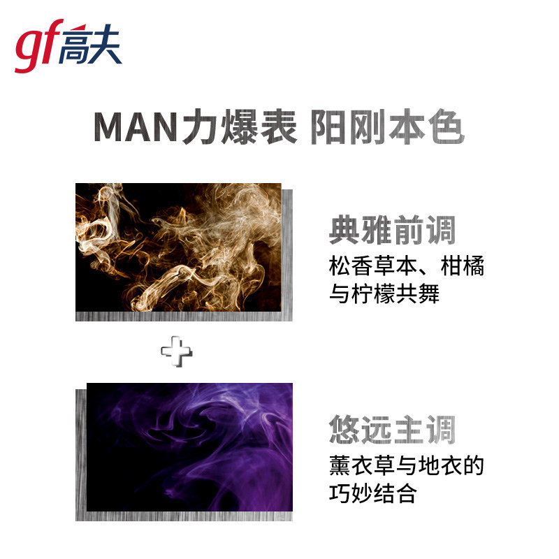 高夫古龙水1号60ml男士经典香水 高夫香水