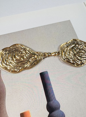 新款年轮金属腰带腰链女