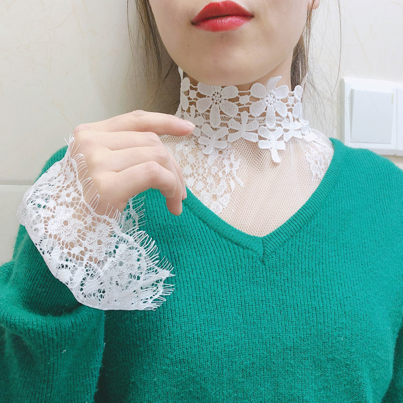 很仙的超仙小衫纱衣蕾丝打底衫女喇叭袖百搭时尚洋气内搭网纱上衣,淘宝优惠券,粉丝福利购,淘宝优惠卷