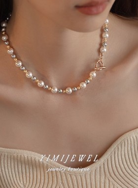 OT扣糖果配色超好开合的项链