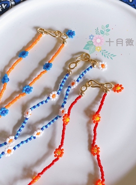 GiGi梅丁LISA同款米珠雏菊项链