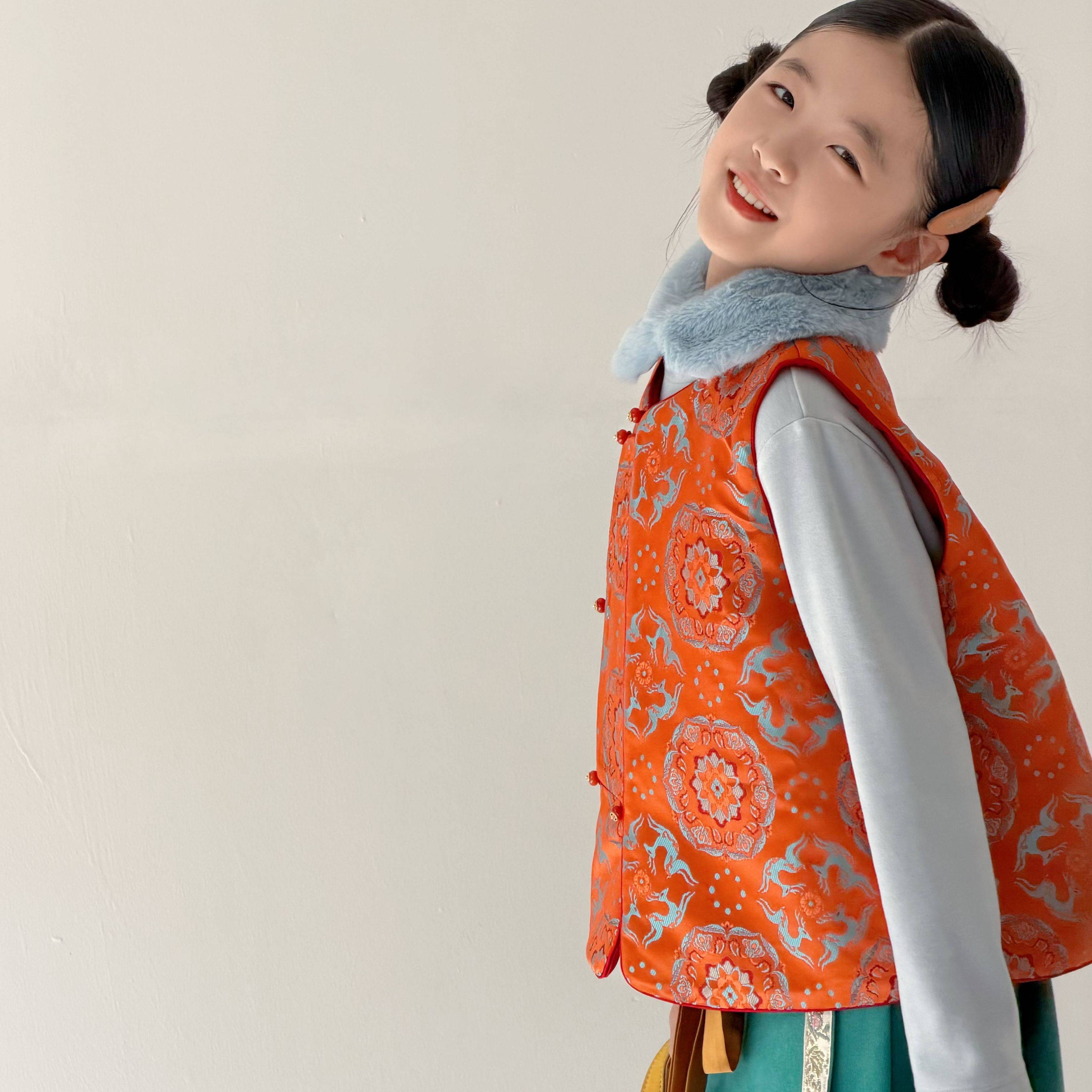 【现货在仓】『纳吉迎福』锦提花夹棉手工盘扣外套/马甲 年服亲子,淘宝优惠券,粉丝福利购,淘宝优惠卷