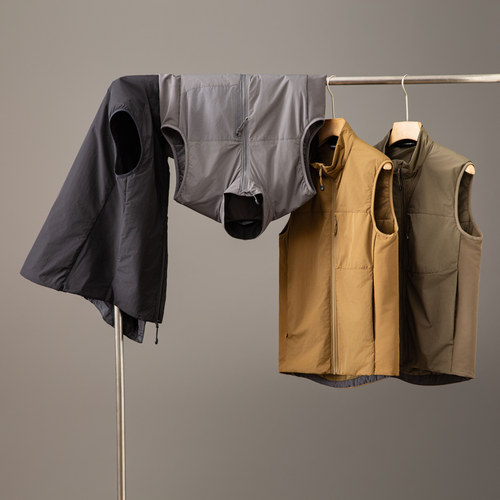 重磅！君版系列！秋冬轻量化户外防风防水休闲运动棉服背心马甲潮 - 图1